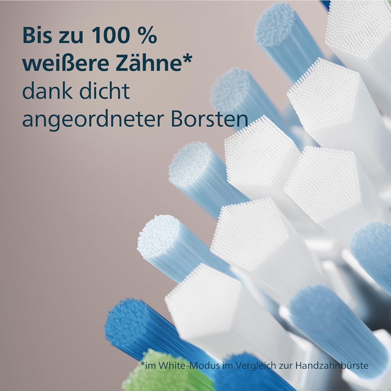 Philips Sonicare C3 Premium Plaque Defense, Original Ersatzbürstenköpfe, Schwarz, 6Er-Pack, HX9046/88