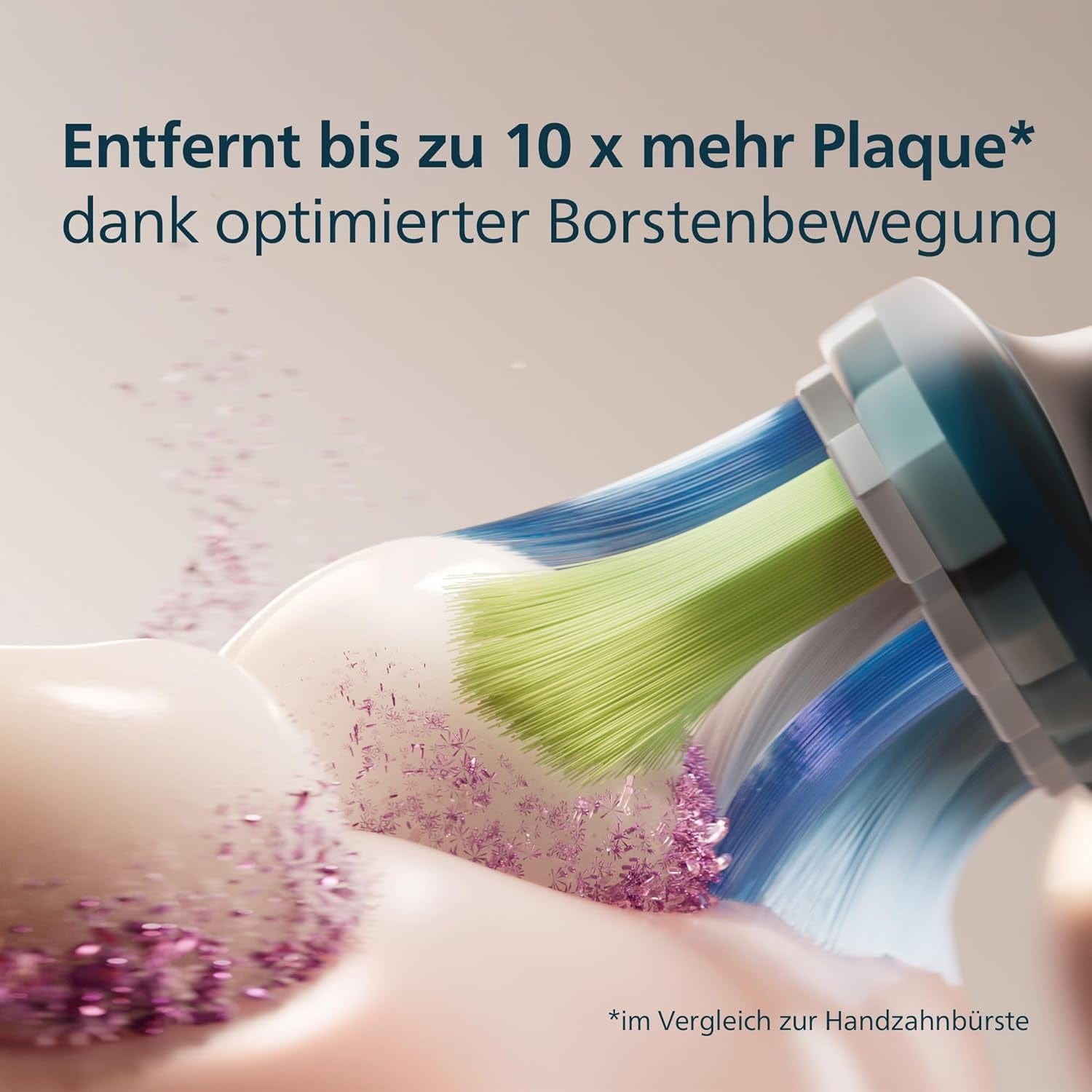 Philips Sonicare C3 Premium Plaque Defense, Original Ersatzbürstenköpfe, Schwarz, 6Er-Pack, HX9046/88
