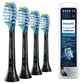 Philips Sonicare C3 Premium Plaque Defense, Original Ersatzbürstenköpfe, Schwarz, 6Er-Pack, HX9046/88 Alt / 4 Stück (1Er Pack)
