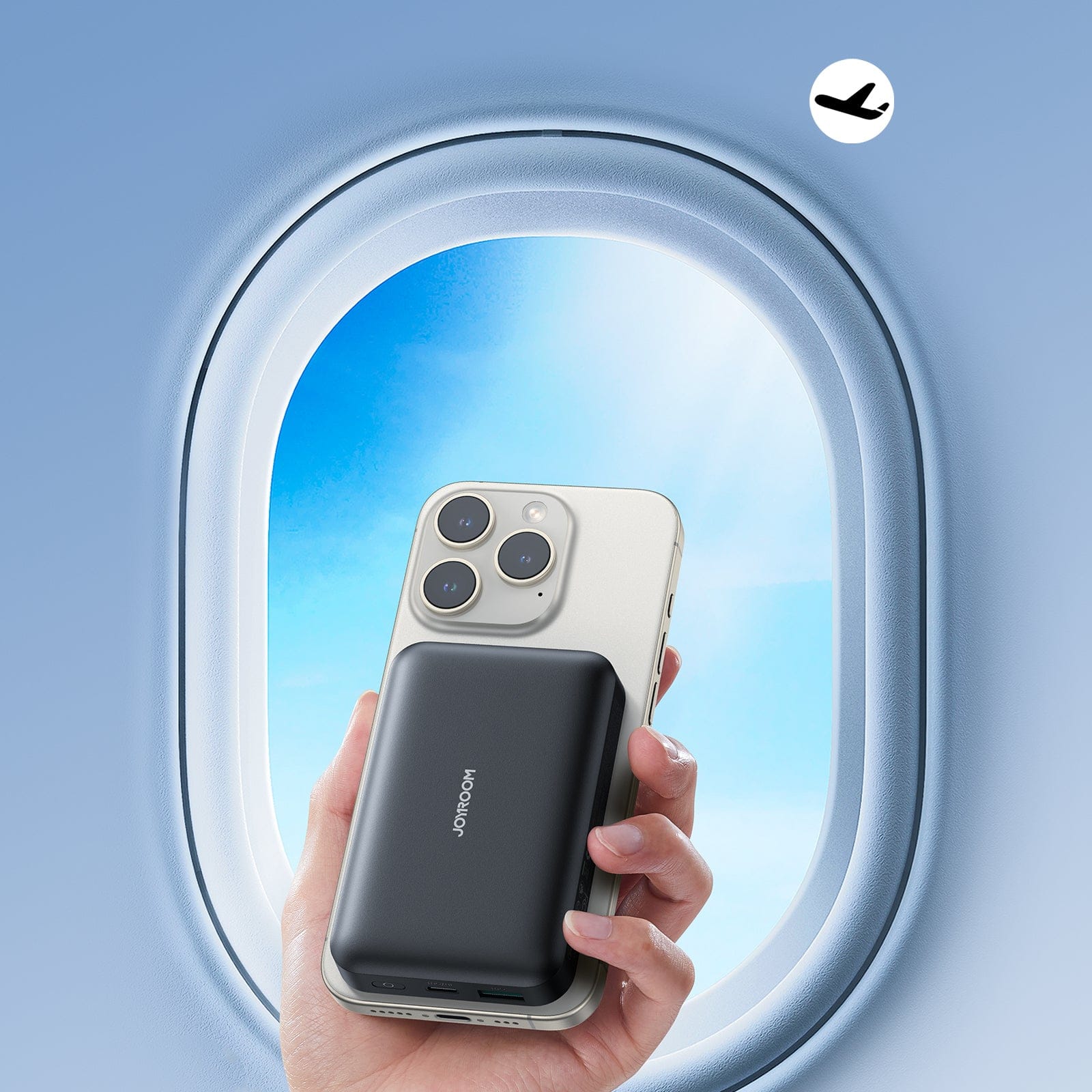 Powerbank 20W 10000mAh MagSafe + USB-C - USB-C cable 0.25m - black