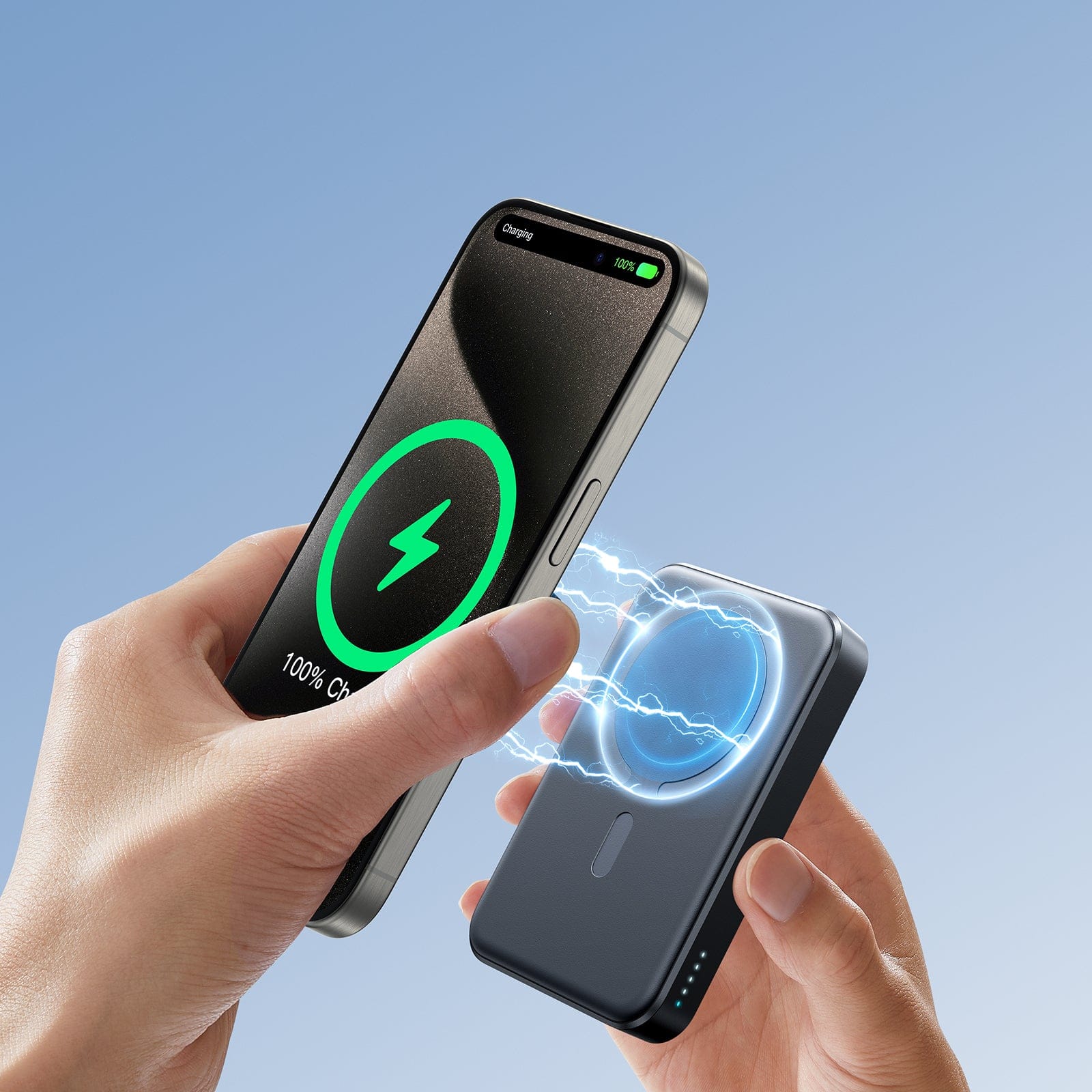 Powerbank 20W 10000mAh MagSafe + USB-C - USB-C cable 0.25m - black