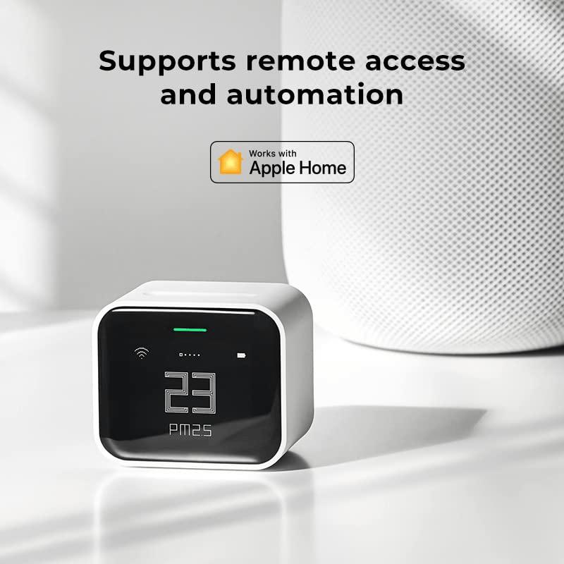 Qingping Air Monitor Lite, Apple Homekit Kompatibel Wi-Fi Smart Luftqualität Messgerät Erkennt Indoor CO2, PM2.5, PM10, Temperatur Und Luftfeuchtigkeit, Luftmessgerät