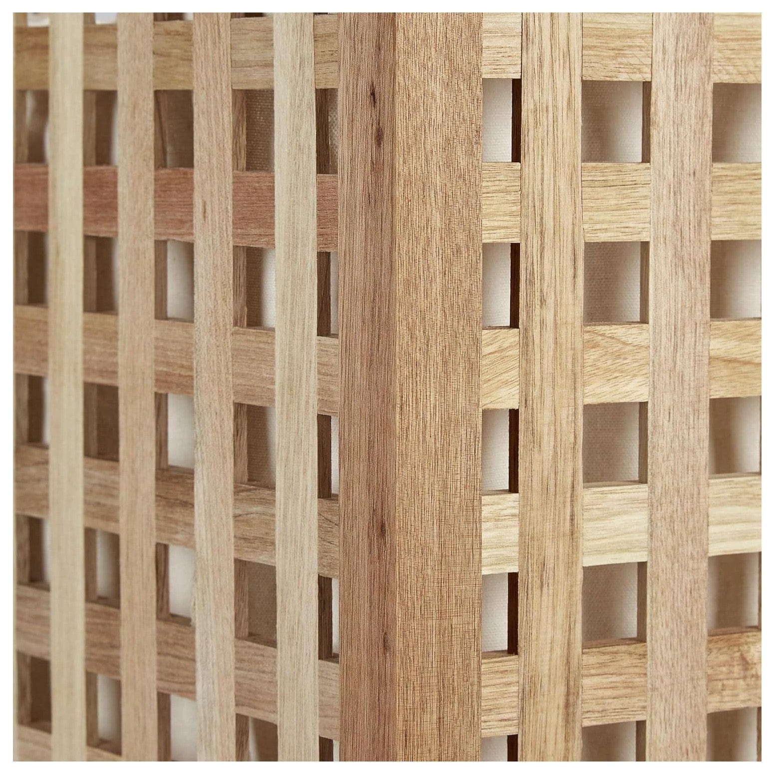 Relaxdays Wäschesammler Mit Deckel, 75 L Stoff-Wäschesack, Walnussholz, HBT: 67,5X45,7X45,7 Cm, Wäschesortierer, Natur Single