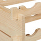 Relaxdays Weinregal, Für 48 Weinflaschen, Stapelbares Flaschenregal, Hxbxt 73 X 82 X 25 Cm, Erweiterbar, Holz, Natur