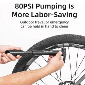 Rockbros bicycle pump - black