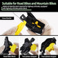 Scheibenbremsen Entlüftungskit Für Shimano, TEKTRO, MAGURA, Inklusive Metall Verbinder Mountainbike Bremsenentlüftungsgerät, Inklusive 180ML Hochleistungs-Mineralbremsflüssigkeit
