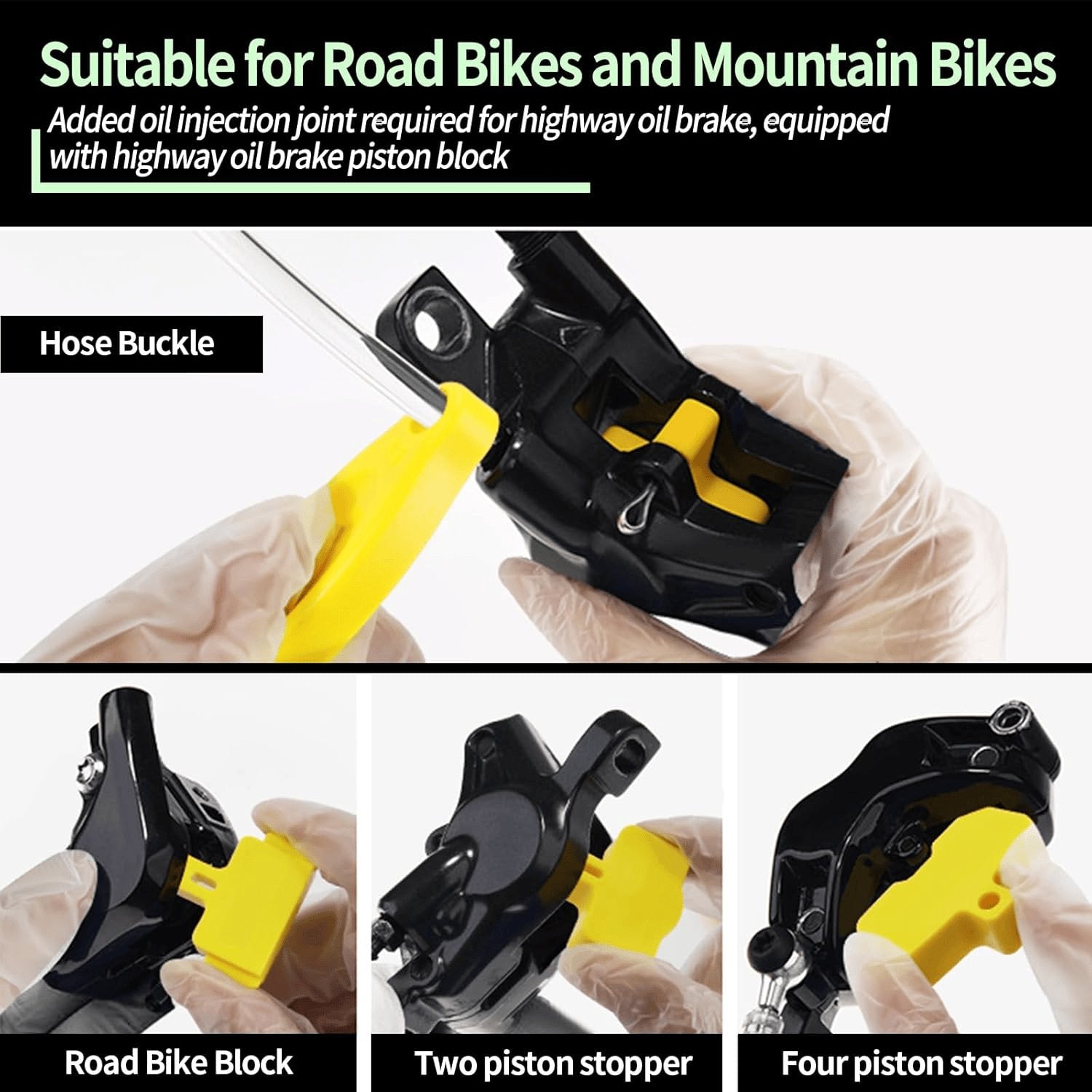 Scheibenbremsen Entlüftungskit Für Shimano, TEKTRO, MAGURA, Inklusive Metall Verbinder Mountainbike Bremsenentlüftungsgerät, Inklusive 180ML Hochleistungs-Mineralbremsflüssigkeit