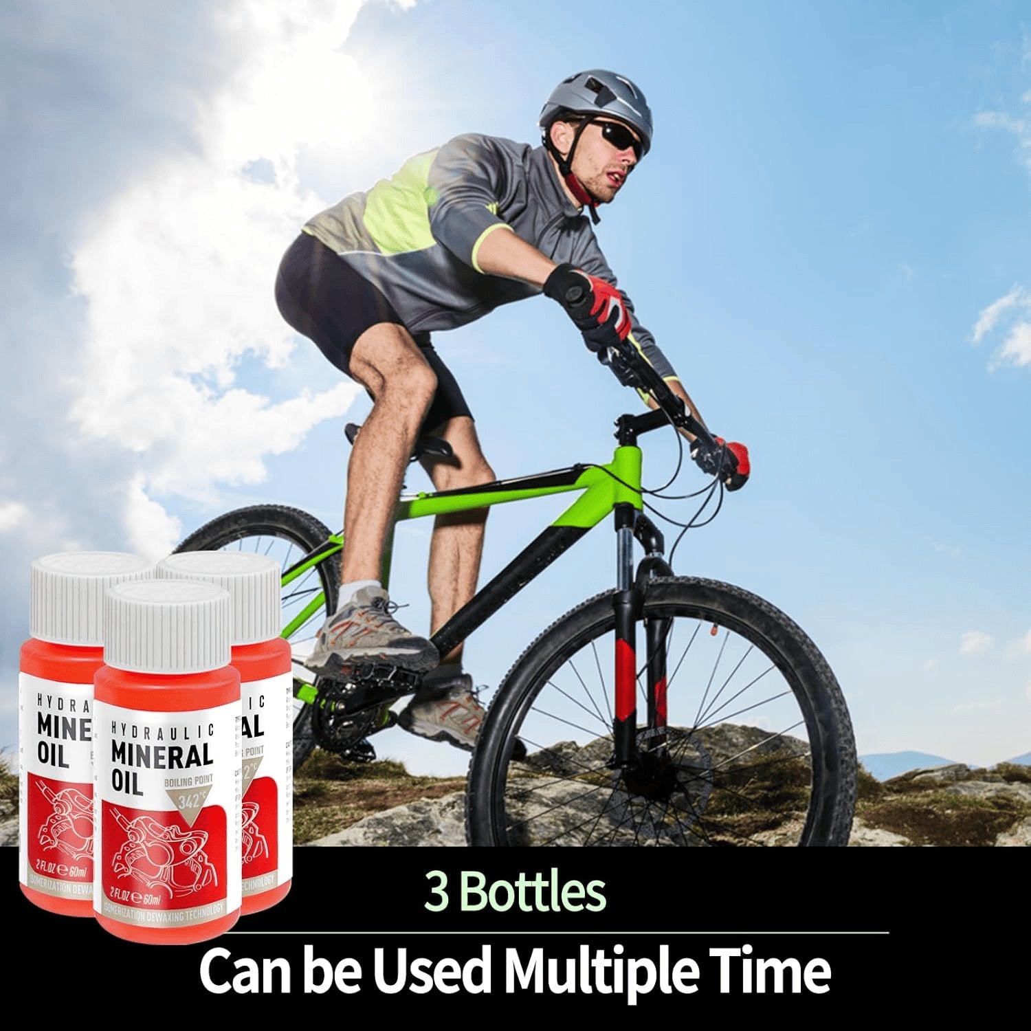 Scheibenbremsen Entlüftungskit Für Shimano, TEKTRO, MAGURA, Inklusive Metall Verbinder Mountainbike Bremsenentlüftungsgerät, Inklusive 180ML Hochleistungs-Mineralbremsflüssigkeit