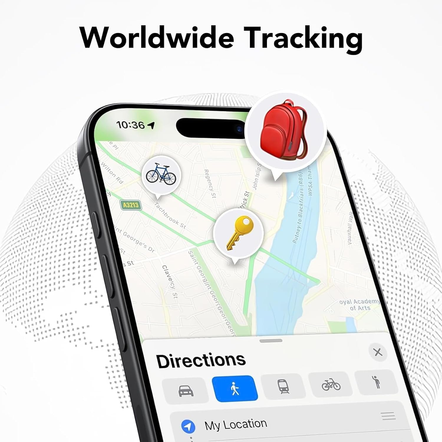 Smart Air Tracker Tag 4Er Pack, Schlüsselfinder Keyfinder Kompatibel Mit Apple Wo Ist? APP (Ios NUR), Bluetooth Key Finder Für Gepäck/Taschen/Koffer, Austauschbarer Akku [Wetag Pro]