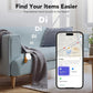 Smart Air Tracker Tag 4Er Pack, Schlüsselfinder Keyfinder Kompatibel Mit Apple Wo Ist? APP (Ios NUR), Bluetooth Key Finder Für Gepäck/Taschen/Koffer, Austauschbarer Akku [Wetag Pro]