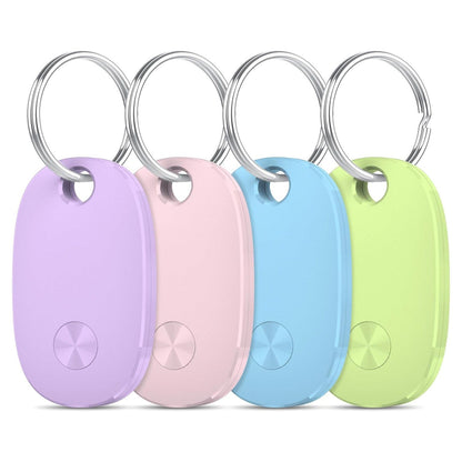 Smart Air Tracker Tag 4Er Pack, Schlüsselfinder Keyfinder Kompatibel Mit Apple Wo Ist? APP (Ios NUR), Bluetooth Key Finder Für Gepäck/Taschen/Koffer, Austauschbarer Akku [Wetag Pro] 4 Farben