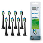 Sonicare Original W2 Optimal White Standard Schallzahnbürstenköpfe - 8Er-Pack in Schwarz (Modell HX6068/13) Alt / 1 Stück (8Er Pack)