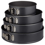 Springform 4er-Set, Rund, Ø 18/24/26/28 Cm,, Antihaft, 250° Hitzebeständig, Stahl, Standard Single