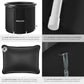 Tectake® Eisbadewanne Mit Abdeckung, Eisbaden Tonne, Badewanne Für Eisbad, Eistonne, Aufblasbare Badetonne Wassertonne, Faltbare Badewanne Erwachsene Für Kältetherapie & Sportler - Ø 75 X 75 Cm