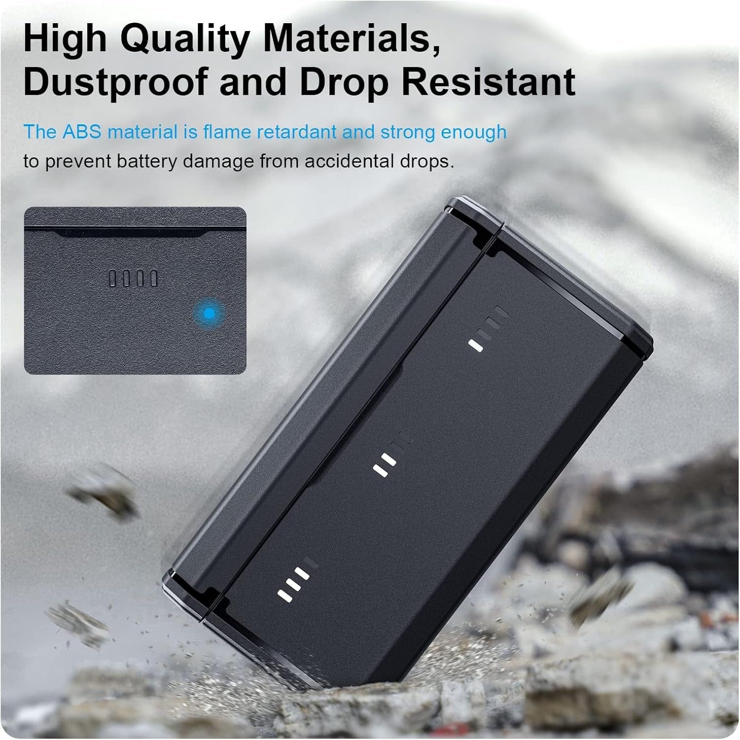 TELESIN Enduro Batterieladegerät Mit Smart-Stromanzeige Und Seitlichem Ladeanschluss Für Gopro Hero 13 Go Pro Ladezubehör Taschenformat Tragbar