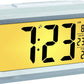 TFA Dostmann LUMIO plus Digitaler Funk-Wecker Mit Temperatur, 60.2553.02, Automatische Nachtbeleuchtung Einstellbar, Lcd-Display, Datum Inkl Funkuhr, Weiß/Silber Weiß/Silber