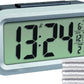 TFA Dostmann LUMIO plus Digitaler Funk-Wecker Mit Temperatur, 60.2553.02, Automatische Nachtbeleuchtung Einstellbar, Lcd-Display, Datum Inkl Funkuhr, Weiß/Silber Weiß/Silber