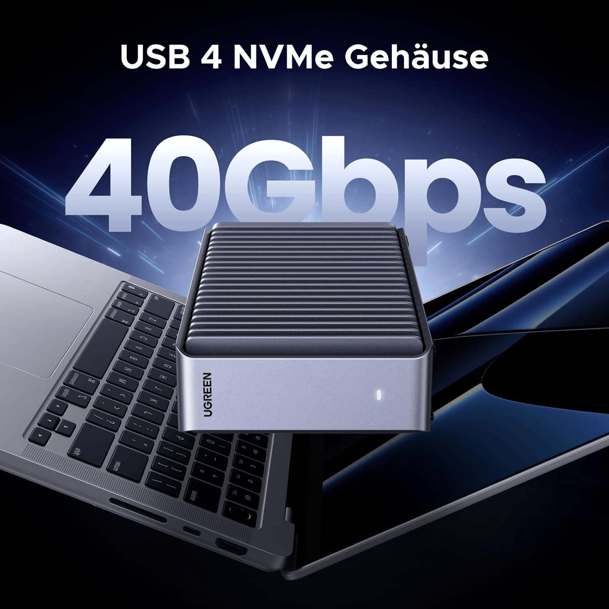 UGREEN 40Gbbps Nvme Gehäuse Kompatibel Mit Thunderbolt 4 Bis Zu 3848Mb/S