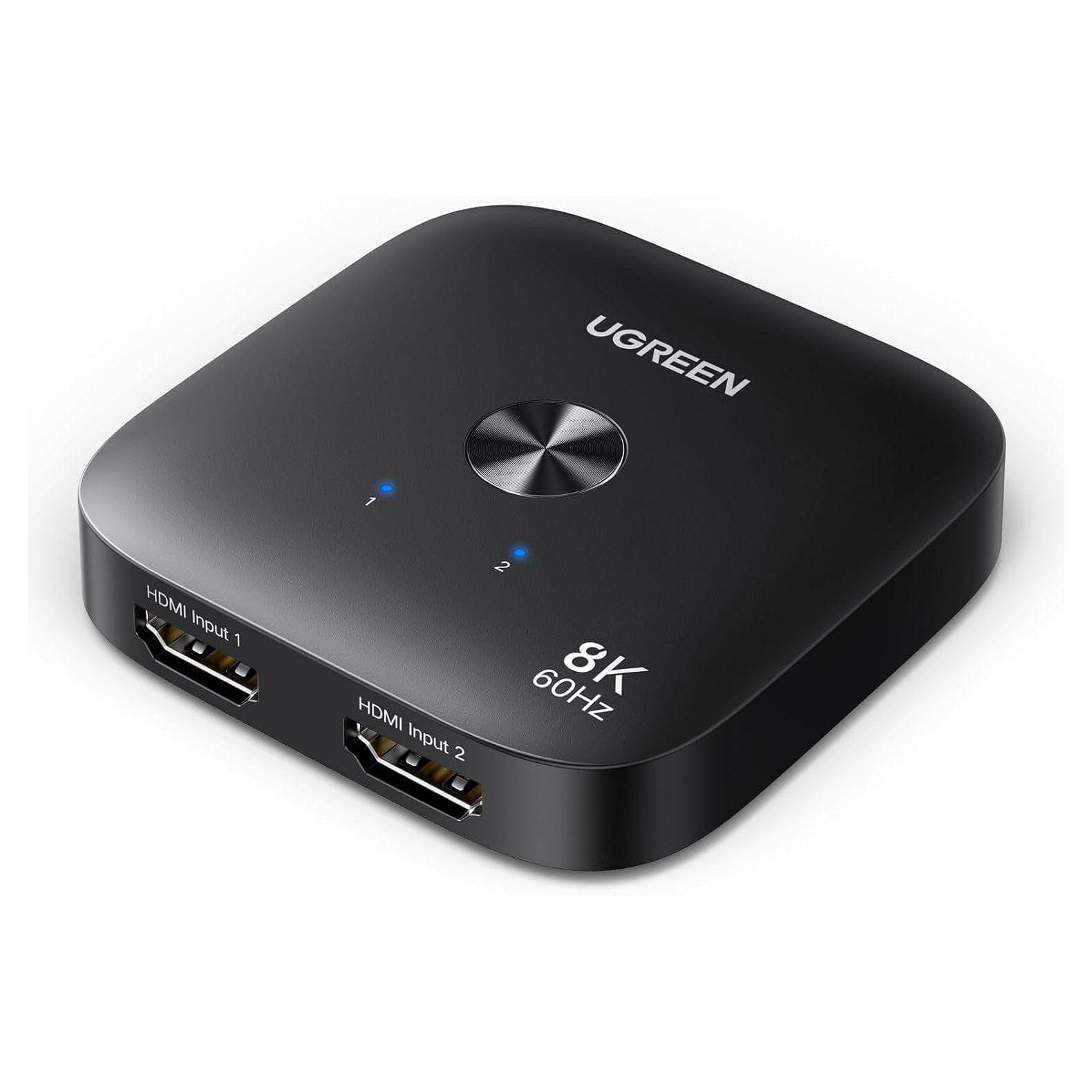 UGREEN HDMI Switch 8K60Hz 2 in 1 Out HDMI 2.1 Switcher 4K240Hz/4K120Hz Umschalter Für Switch1/2, PC, Laptop, PS5, Xbox, HDTV, Monitor Usw.