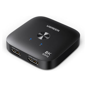 UGREEN HDMI Switch 8K60Hz 2 in 1 Out HDMI 2.1 Switcher 4K240Hz/4K120Hz Umschalter Für Switch1/2, PC, Laptop, PS5, Xbox, HDTV, Monitor Usw.