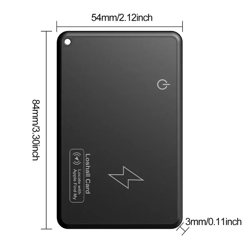 Wallet Tracker Card works with Apple Find My | AirTag Alternative