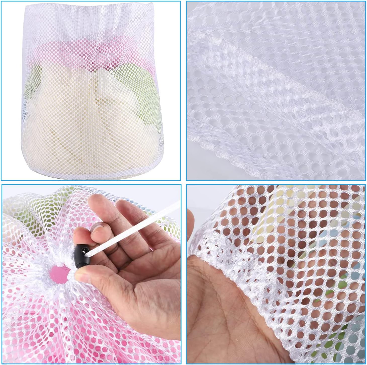 Wäschenetz mit Kordelzug 80 X 60 Cm