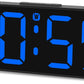 Wecker Digital Ohne Ticken Wecker Für Kinder Kleiner Uhr Lautstärke Und Helligkeit Einstellbar Snooze Funktion 12/24 Stunden Netzbetrieben(Weiß) Schwarz-Weiß