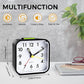 Wecker,Wecker Analog Ohne Ticken,Batteriebetrieben, Lauter Alarm,Schlummerfunktion,Geräuschloser Betrieb, Leuchtendes Display, Tragbares Design Für Tiefschläfer. (Schwarz) Schwarz
