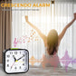Wecker,Wecker Analog Ohne Ticken,Batteriebetrieben, Lauter Alarm,Schlummerfunktion,Geräuschloser Betrieb, Leuchtendes Display, Tragbares Design Für Tiefschläfer. (Schwarz) Schwarz
