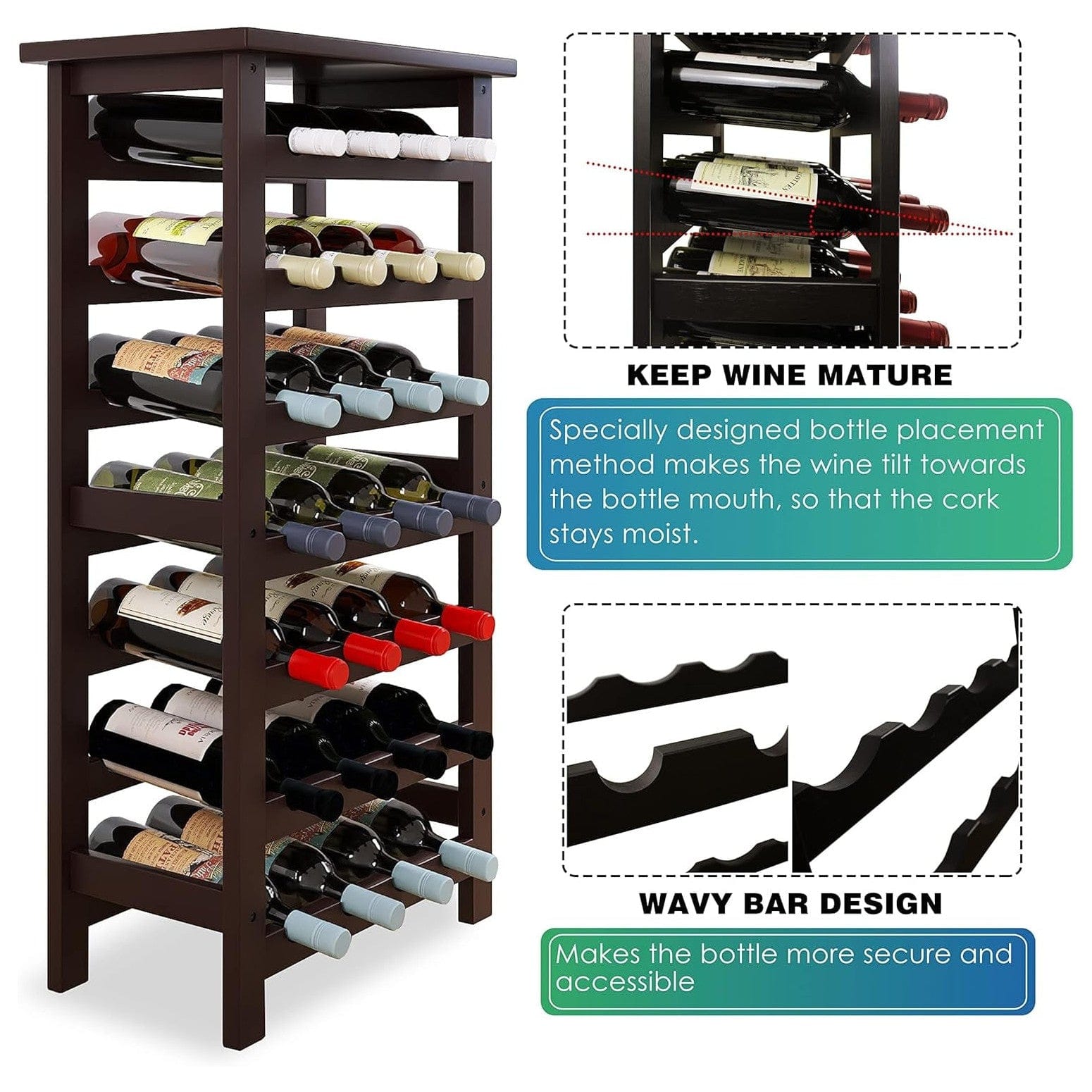 Weinregal 28 Flaschen