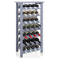 Weinregal 28 Flaschen Grau
