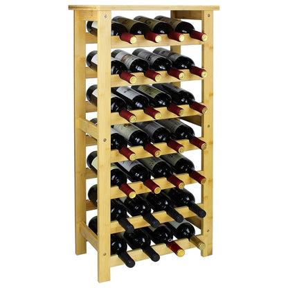 Weinregal 28 Flaschen Natural