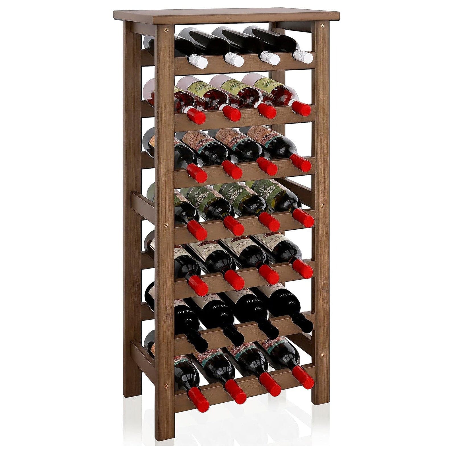 Weinregal 28 Flaschen Walnut