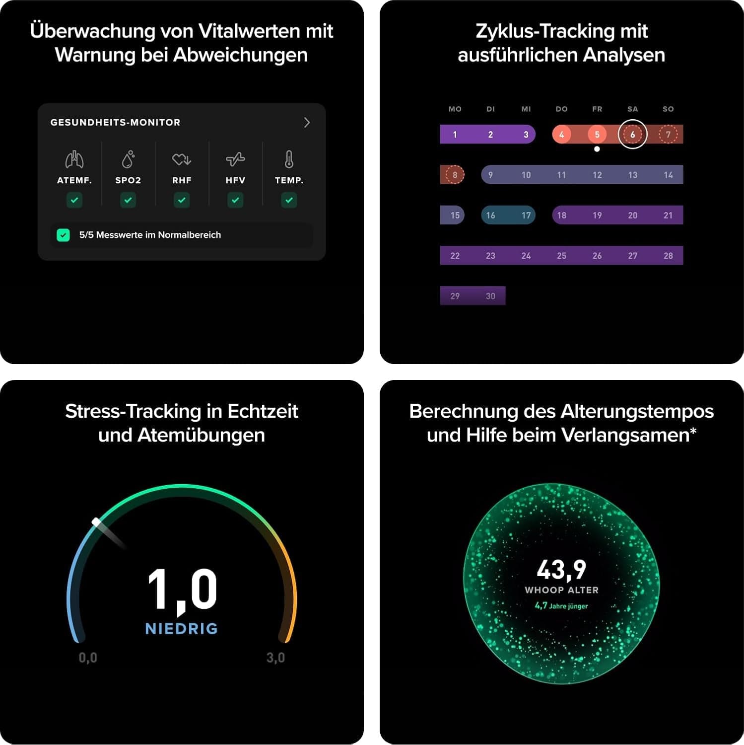 WHOOP 5.0/MG Aktivitätstracker – 12-Monatige Mitgliedschaft – Gesundheits- Und Fitness-Tracker, Schlaftracking, Personalisiertes Coaching Schwarz