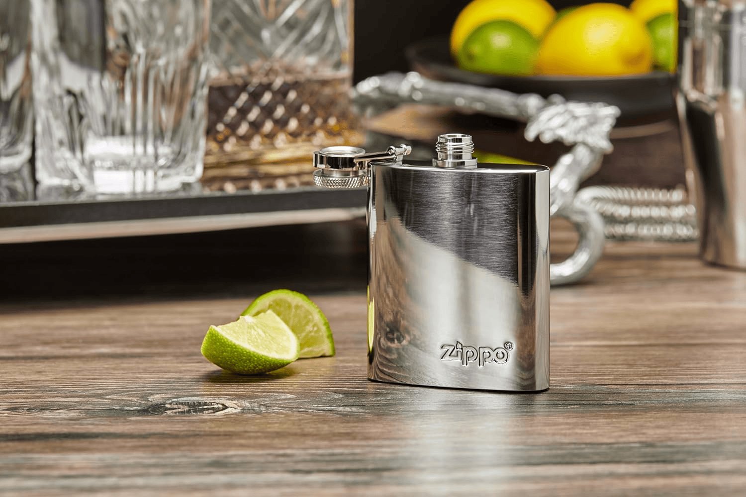Zippo Flachmann Edelstahl - Silber - 177 Ml - Poliert - Ideal Für Wandern Und Outdoor Aktivitäten