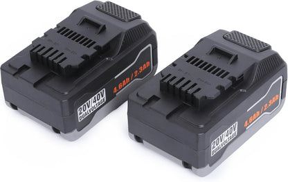 Zwei X 20Volt 4.6Ah Lithium-Ionen-Ersatzakku Kompatibel Mit Ferrex20V 40V Tools Elektrowerkzeug